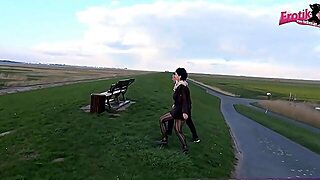 Lustful German Mother Id Like To Fuck Bangs In Public On A Bench