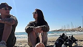 Public, Girlfriend, Outdoor, Small Tits