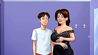 Aunt, Korean, Cartoon, Desi