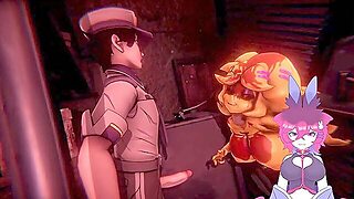Femboy Syncs Fake Penis To Fnaf Game