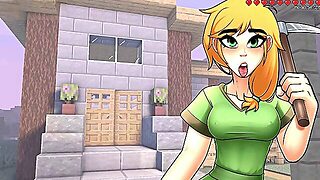 Minecraft Horny Craft - Part Three - Alex Gives Oral Job To Steve By Loveskysan69