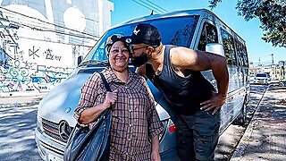 公共, 現実, 車, おばあさん