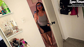 I Watched My Stepmother Hiding In The Closet And Then She Gave Me A Blowjob