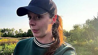 Risky Trail Walk With My Lush! Public Orgasm Remote