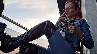 Hooked On Smoke – Chain Smoking Addiction & Coffee Ritual In Jeans & Leather Boots