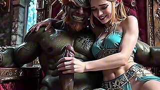 Fantasy Elf Queen Zelda Gets Hard Anal Sex In Royal Chamber