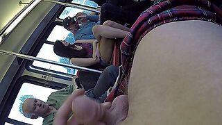 Captivating Cowgirl Smashed Hardcore In Public Bus