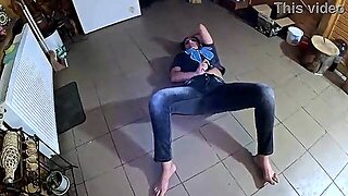 Constricted Jeans Dance Floozy Gagging Facefuck & Cum On My Tangas