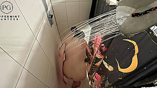 6.7 Tall Amazon Shower Routine Pov Overhead Giantess Goddess