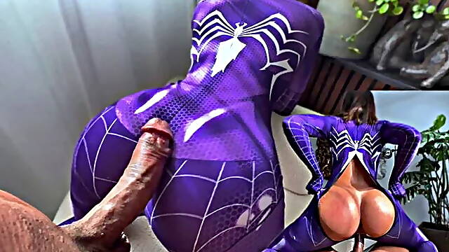 Spider Girl Gets A Good Dose Of My Web In Her Pussy