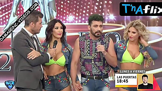 Macarena Rinaldi Breasts, Bikini Scene In Bailando Por Un Sueno Argentina