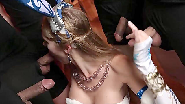 Mary Popiense Gets A Facial As A Bunny