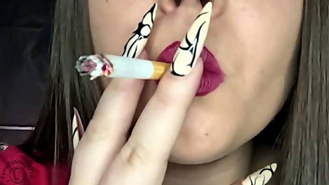 Smoking Red Lips Bitch