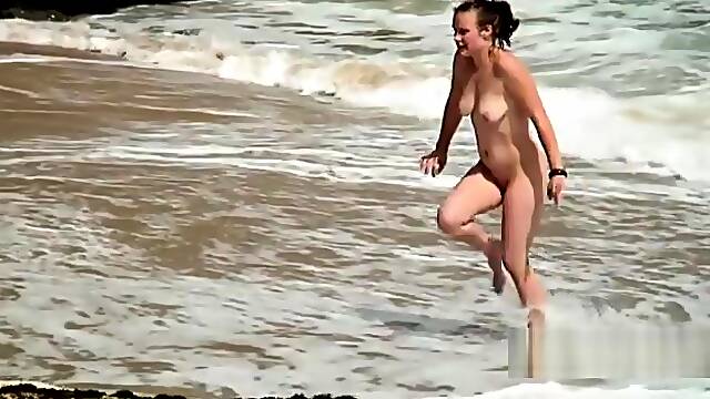 Prowling Panther Beach - Nudist Group Explores Oceanside Rock Formations