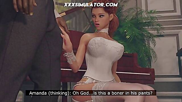 Redhead Cougar Wedding Cheat Big Black Cock Animation