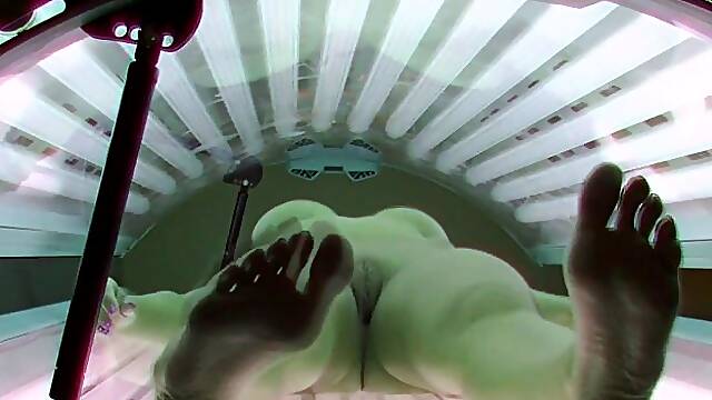 Solarium, Shower, Nipples, Brunette