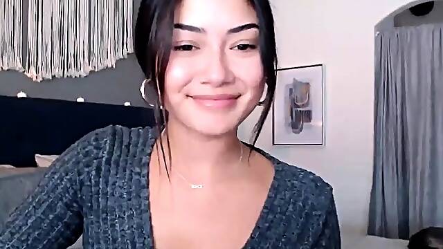 Webcam, Solo, Masturbation, Brunette