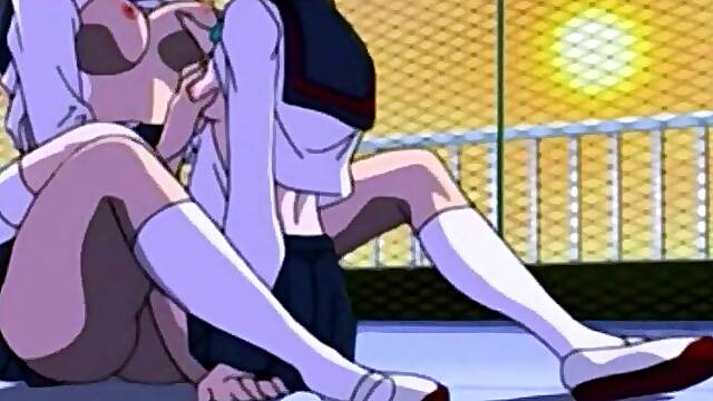 Horny Anime Lesbian Teens Skip Class To Lick Pussy