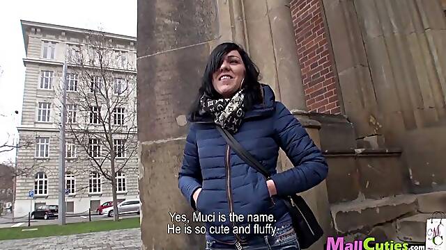 Black-Haired Cutie Gets Picked Up In The Mall And Plowed Hard