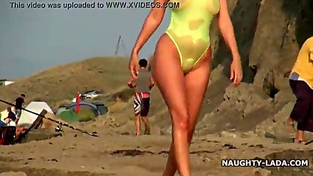 Bath, Shemale, Swimsuit, Beach