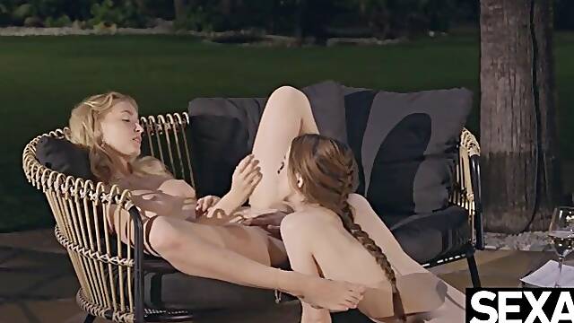 Lesbian Beauty Seduces Her Girlfriend And Licks Her Wet Pussy