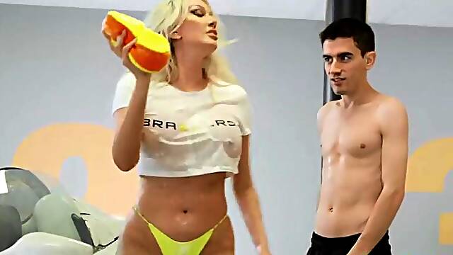 Skinny Short Guy Cuntravaging Milf