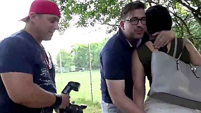 Lilly Fox Double Penetration Car Threesome Fuck