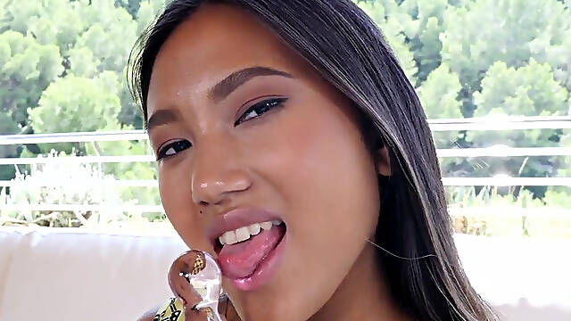 Horny Asian May Thai Toys Her Ass Before Having Anal Sex And Getting Creampied