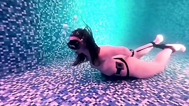 Underwater Bondage And Submission Training For Lovely Teen