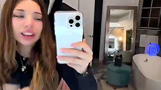 Teen Temptress Films Herself Getting Fucked Doggystyle