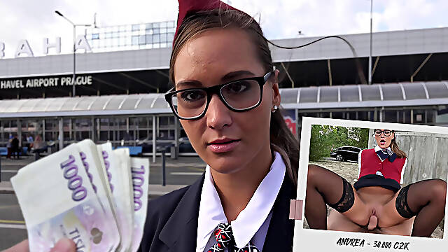 Stewardess, Taxi, Money, Glasses