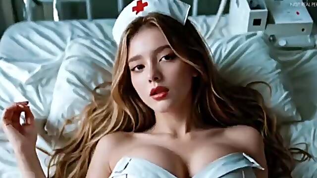 Ustvarjeno Z Umetno Inteligenco, Medicinska Sestra, 3D, Fafanje