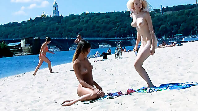 Young Nudist Fresh Hotties Caught On A [Censored]