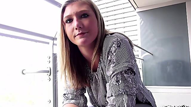 Ash-Blonde Teenage 18+ April Aniston Luvs A Raunchy Assfuck Shagging