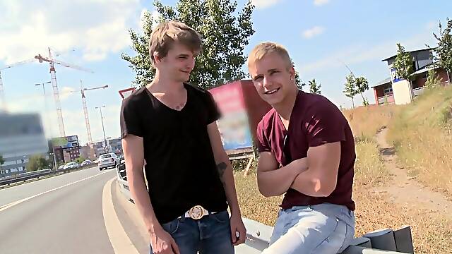 Hitchhiker Hunk Gets Buttfucked - Gaywire