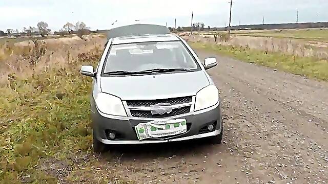 Sex In Public. Sexy Blonde Milf Car Broke Down On Highway. Random Passerby Helped Fix It, Then Put M