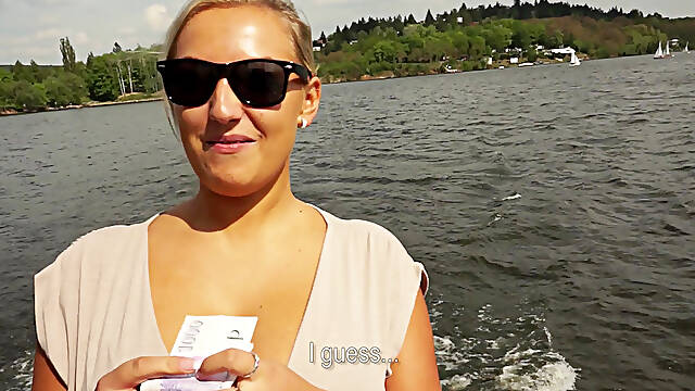 Big Tits Cherlyn Rides Strnagers Horny Stiff Huge Cock At The River Side