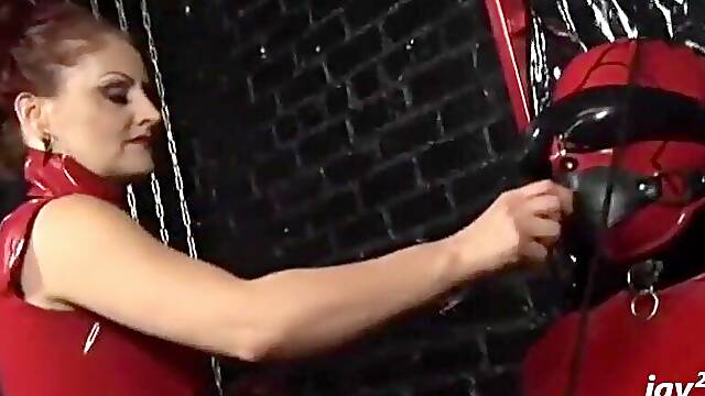 Both In Rubber, He S Blind Folded And Fully Bound