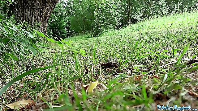 Spanish Brunette In A Pink Dress Is About To Suck A Stranger's Dick For Money