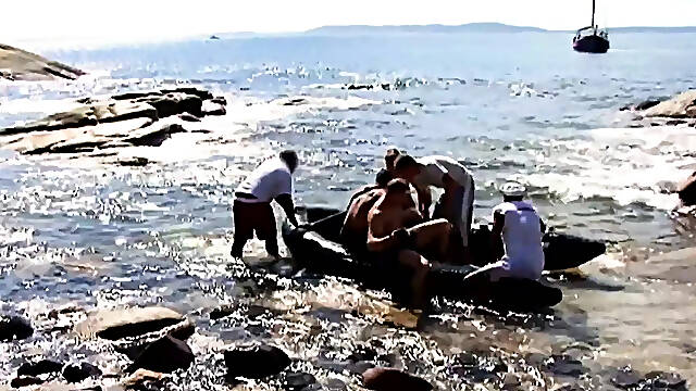 The Tanned Pussies And The Hot Outdoor Sex