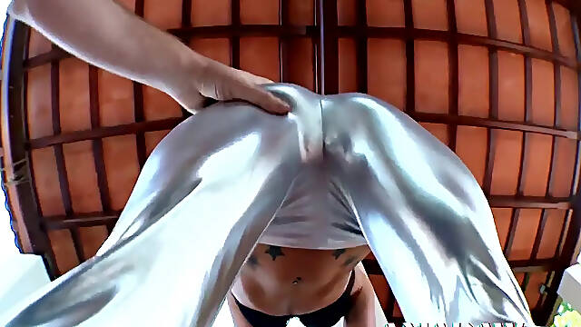 Spandex, Tattoo, Fetish, Pov