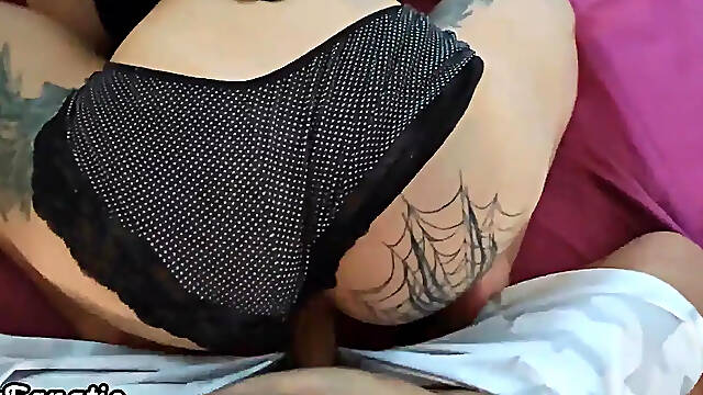 Cousin Gives Deepthroat Blowjob With Big Cock