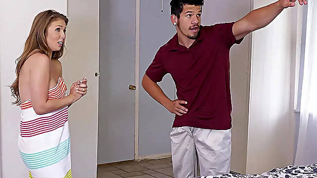 Nanny Caught Stealing Gets Boss's Load Inside Her