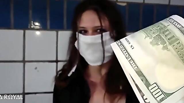 Nika Royal - Real Russian Prostitute Anal Fuck For $100 In The Subway. Client Cum In Me