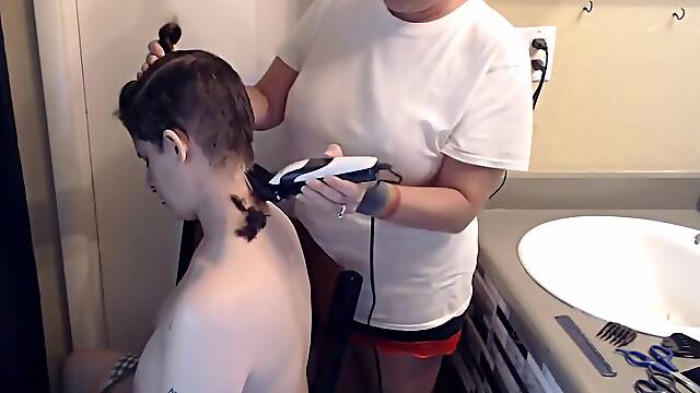 Shaving Butch Wifes Hair