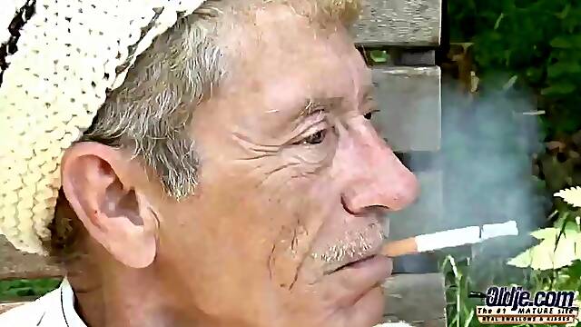 Skinny Old Man With A Big Dick Is Here To Bang His Teenage Slut With So Much Passion