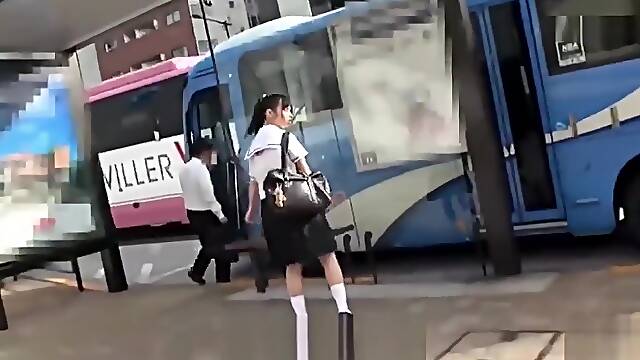 Bus, Group, Japanese, Asian