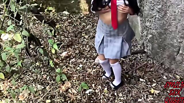 Colegiala Mexicana De Secundaria Publica Se Va De Pinta Para Ir A Coger Al Bosque