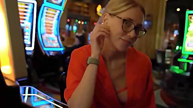 Sexy Amateur Milf Picks Up At The Casino, Fucks Him And Leaves
