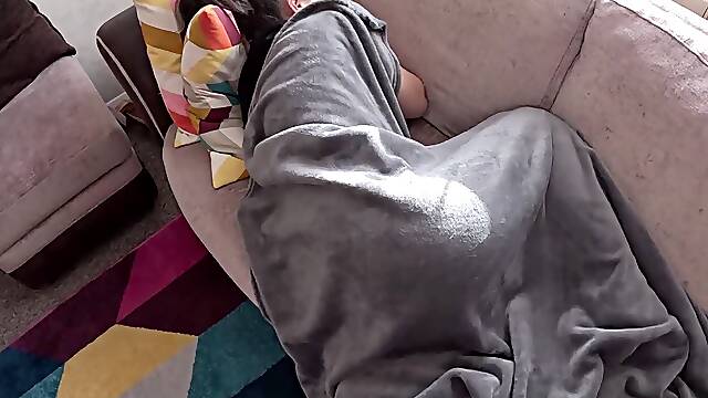 Caught My Stepmom Taking A Nap So I Woke Her Up To Give Her Some Pleasure
